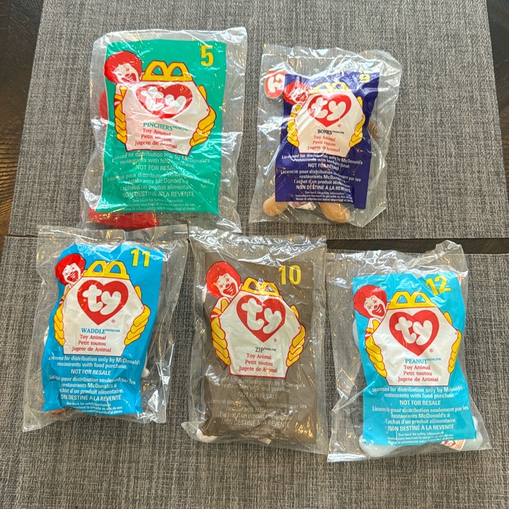 Brand New McDonalds Beanie Babies (5) - Picture 1 of 7